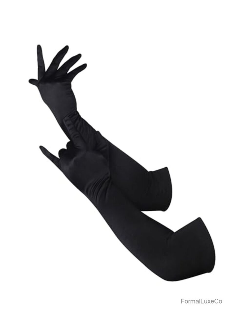 Long Satin Gloves Stretchy Elbow Length Opera Party Halloween Costume
